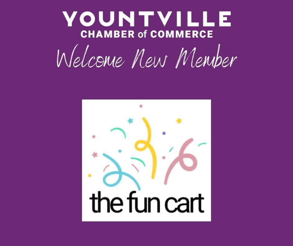 Exciting News - the fun cart has joined the Yountville Chamber of Commerce